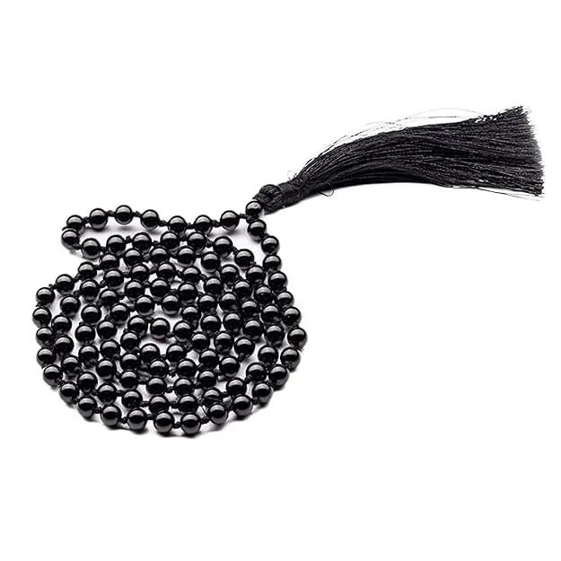 Crystal Japa Mala Black Tourmaline - 108 Beads