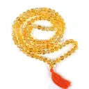 Crystal Japa Mala Yellow Citrine - 108 Beads
