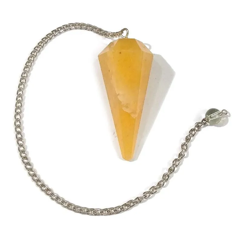 Crystal Yellow Citrine Dowser Pendulum | Dowser Pendulum.