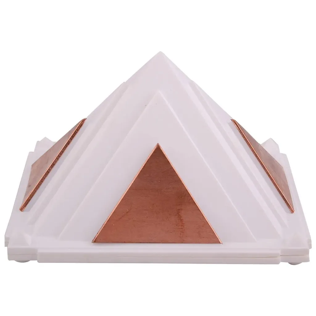 Vastu Pyramid Yantra for Car | Car Protection & Positive Energy | Copper Energy Pyramid for Safe & Balanced Driving, 9 x 15.5 x 15.5 cm