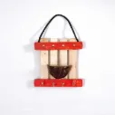 Wooden Coconut Shell Key Hanger