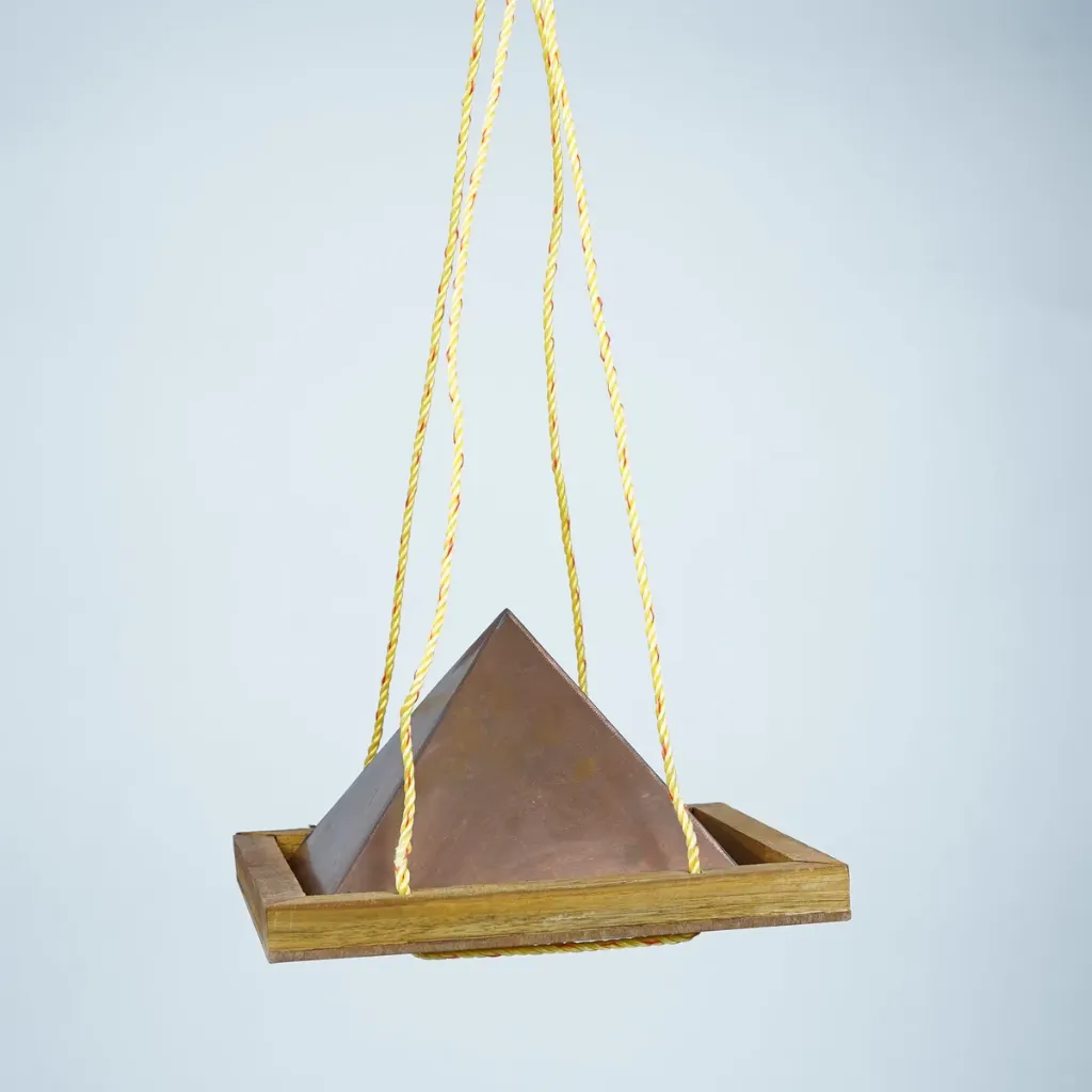 Copper Hanging Meditation Pyramid - 1ft X 1ft