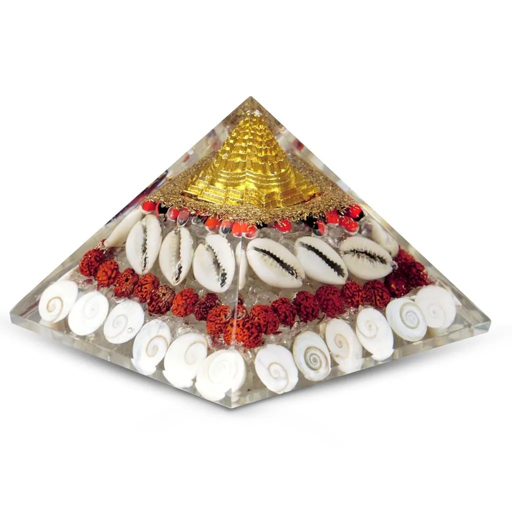 Crystal Annapoorna / Dhanalakshmi Pyramid - 3 Inch