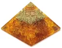 Orange Carnelian Orgone Pyramid - 3 Inch