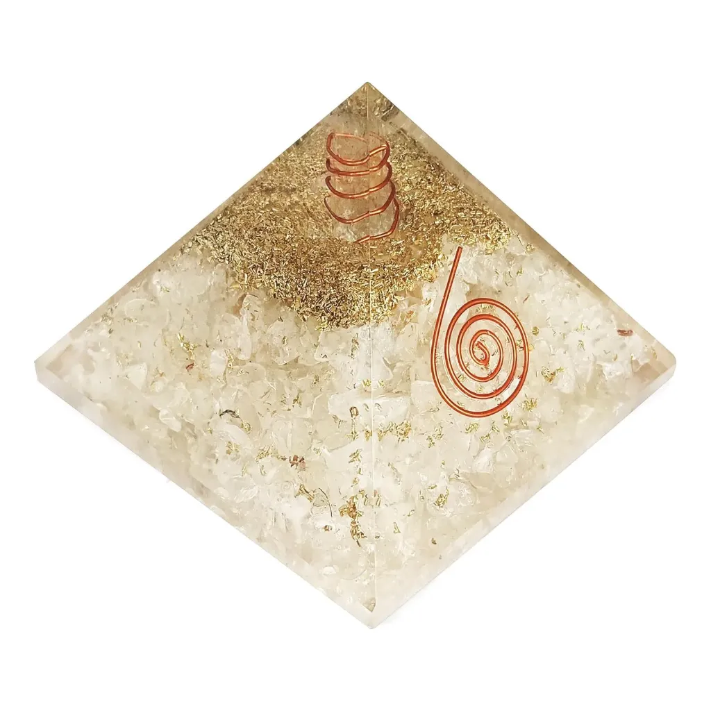 Rose Quartz Orgone Pyramid - 2 Inch