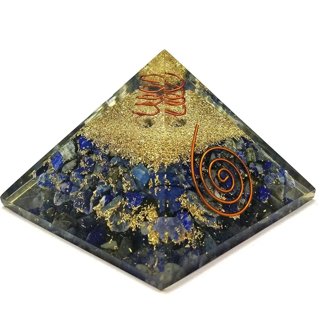 Lapis Lazuli Orgone Pyramid  - 2Inch