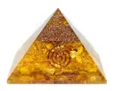 Yellow Citrine Orgone Pyramid - 2 inch