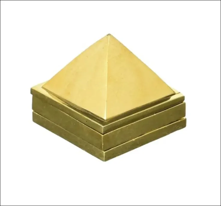 Vastu brass Pyramid 3-inch Multi Layer