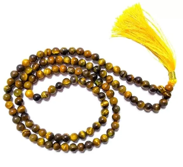 Crystal Japa Mala Tiger Eye - 108 Beads